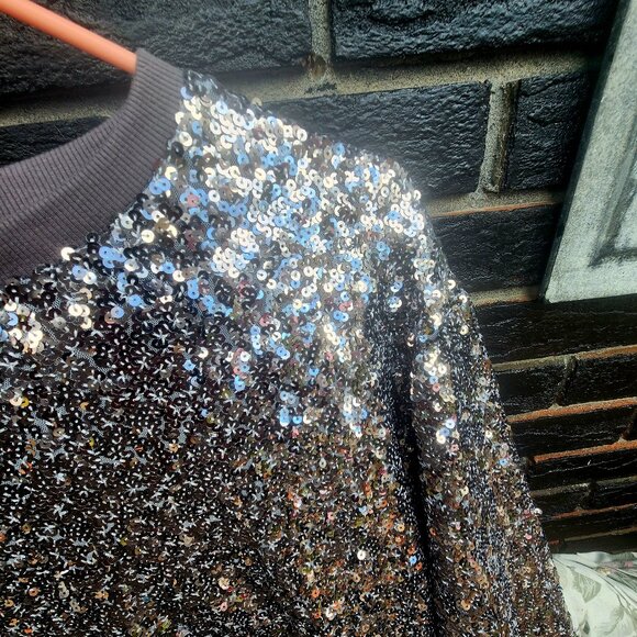 Bling, bling - Gorgeous Zara sequin cotton top Small - Picture 4 of 10